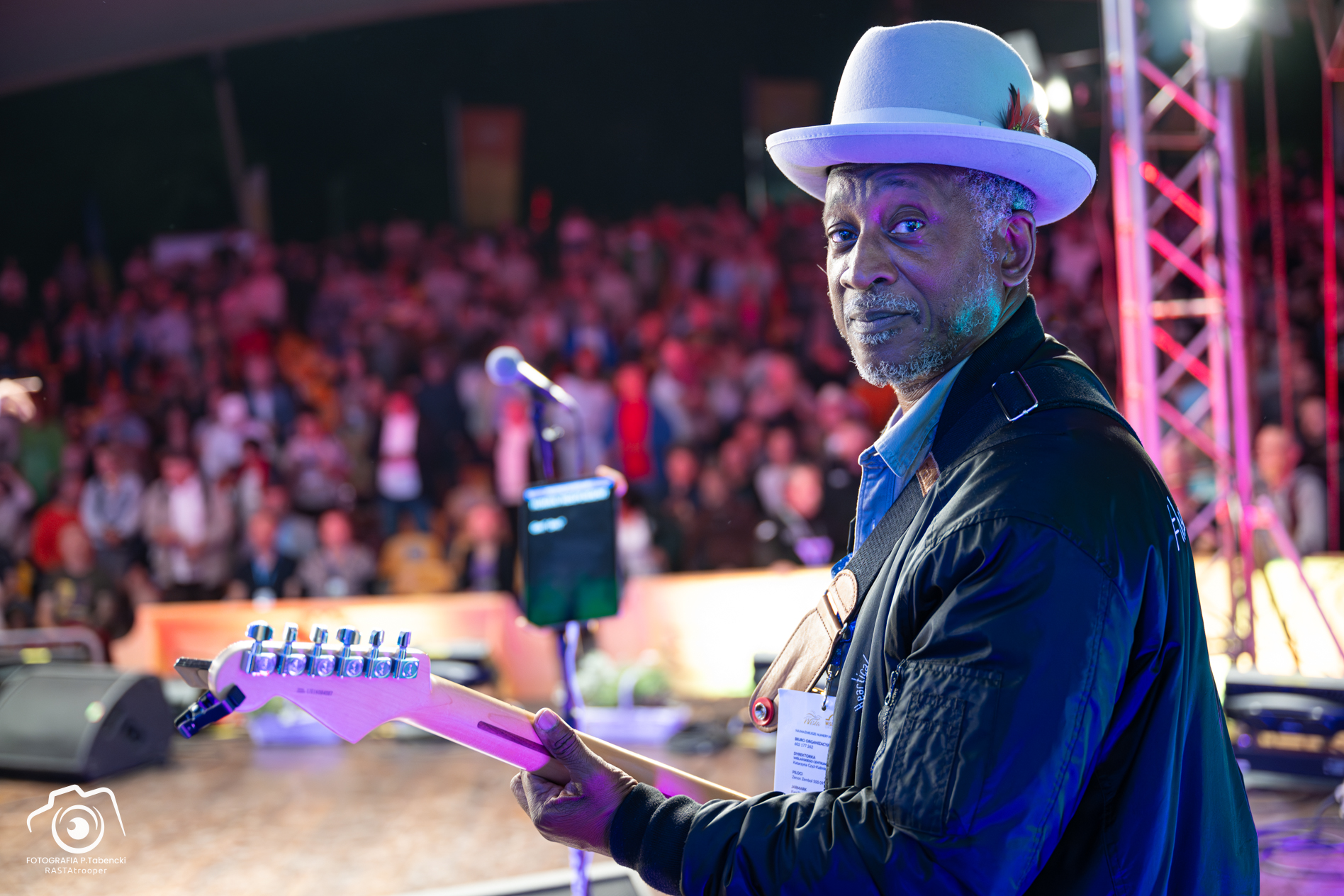 Brinsley Forde on guitar