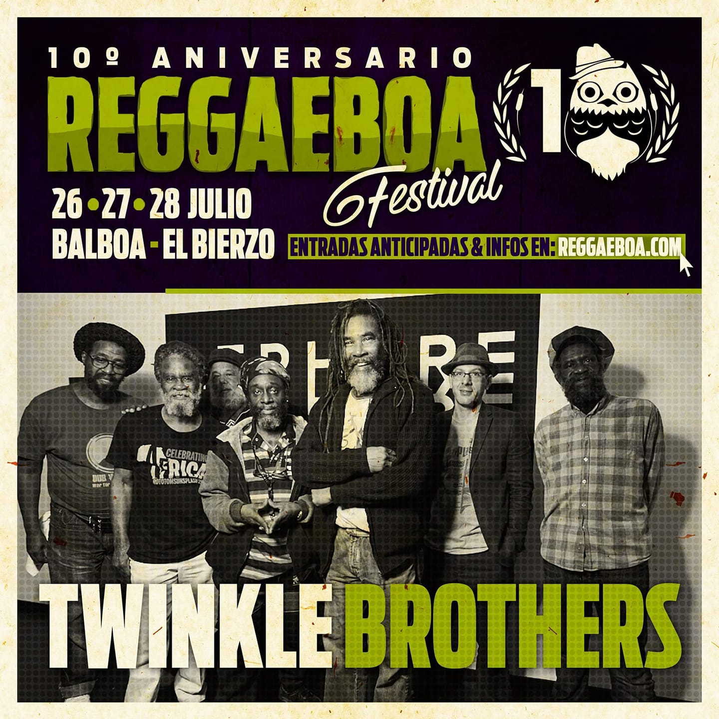 10º Aniversario Reggaeboa Festival — Twinkle Brothers