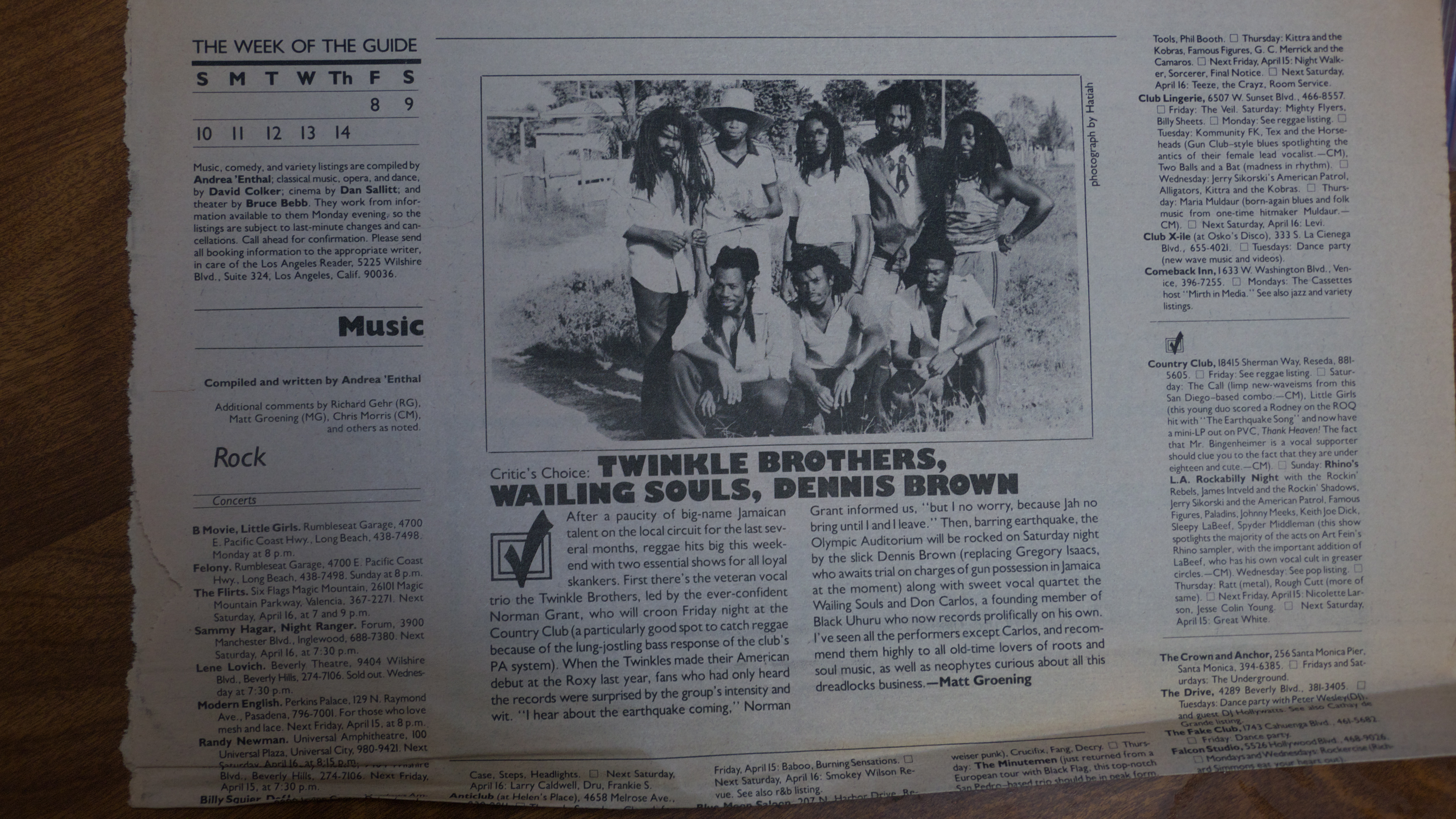 Matt Greoning Article