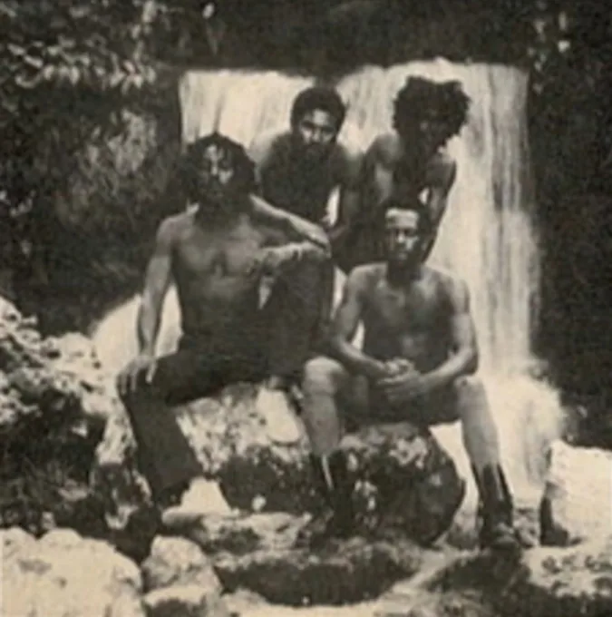 Twinkle Brothers by waterfall